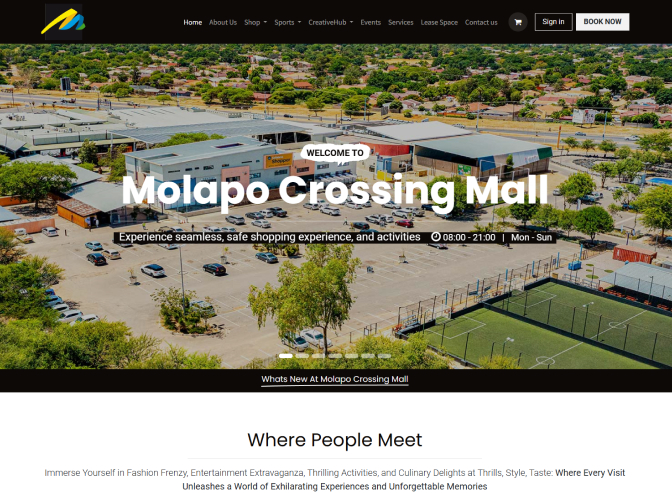 Molapo Crossing Website